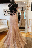 Sexy Backless Mermaid Spaghetti Straps Prom Dress Long Party Dress,WP316