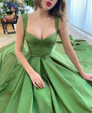 Elegant Green Sweetheart Long Prom Dress Split Evening Dress,WP184