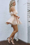 Cute Lace Short Homecoming Dress Cocktail Party Dress,WD114