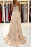 Charming One Shoulder Chiffon Prom Dress With Slit,WP339
