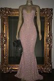Spaghetti Straps Seqins Mermaid Prom Dress,Shiny Party Dress,WQ120