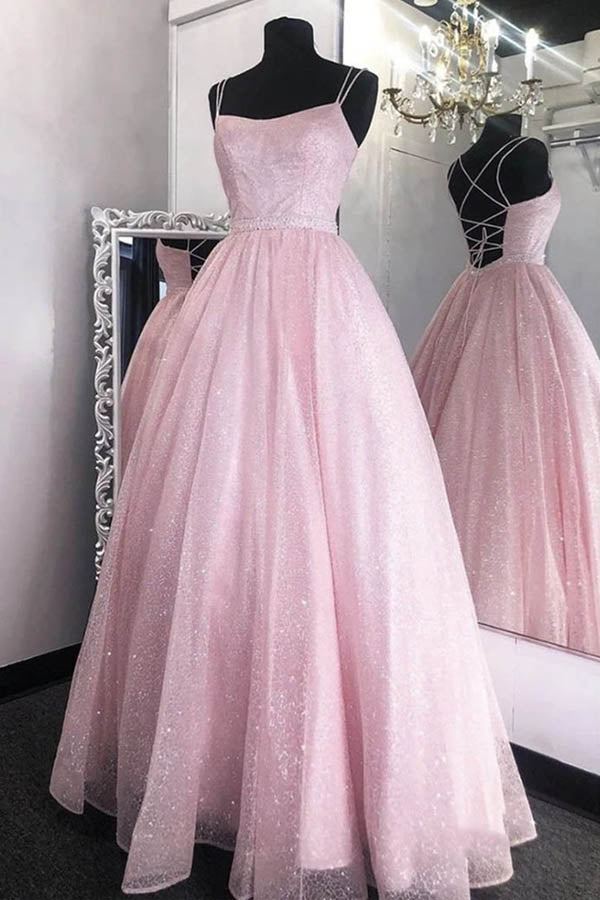 Sparkly Tulle A-line  Long Prom Dress Long Formal Dress,WP149