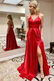 Spaghetti Straps Long Prom Dress Lace Up Evening Dress,WP061
