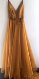 Spaghetti Straps A Line Tulle Long Prom Dress Evening Dress,WP163